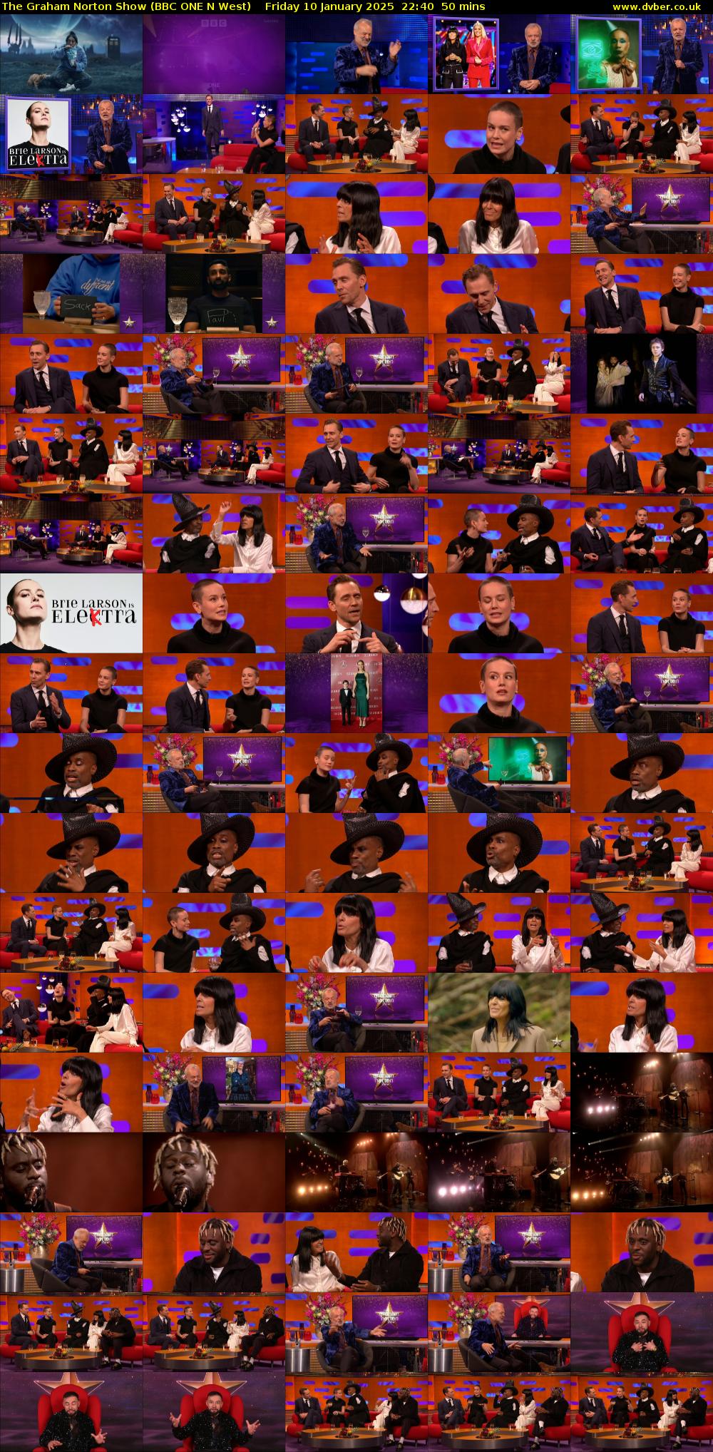 The Graham Norton Show (BBC ONE N West) Friday 10 January 2025 22:40 - 23:30