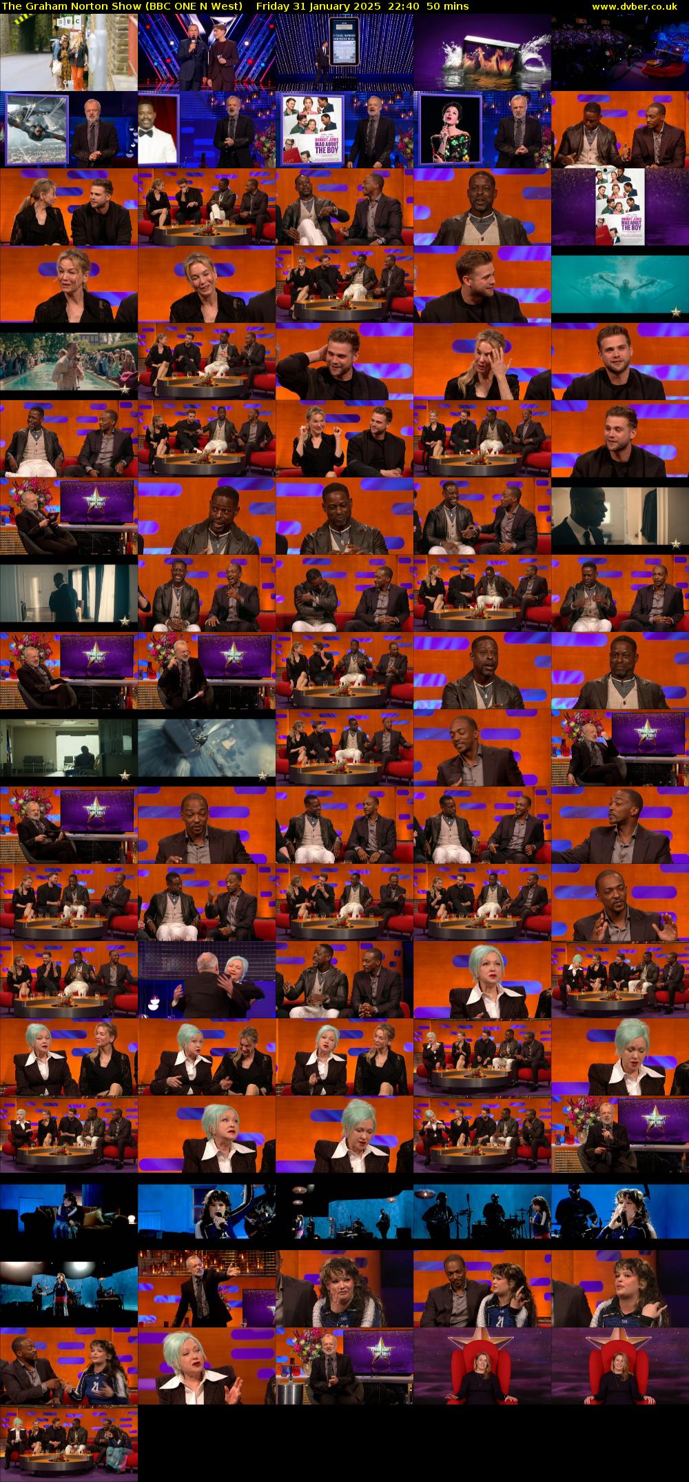 The Graham Norton Show (BBC ONE N West) Friday 31 January 2025 22:40 - 23:30