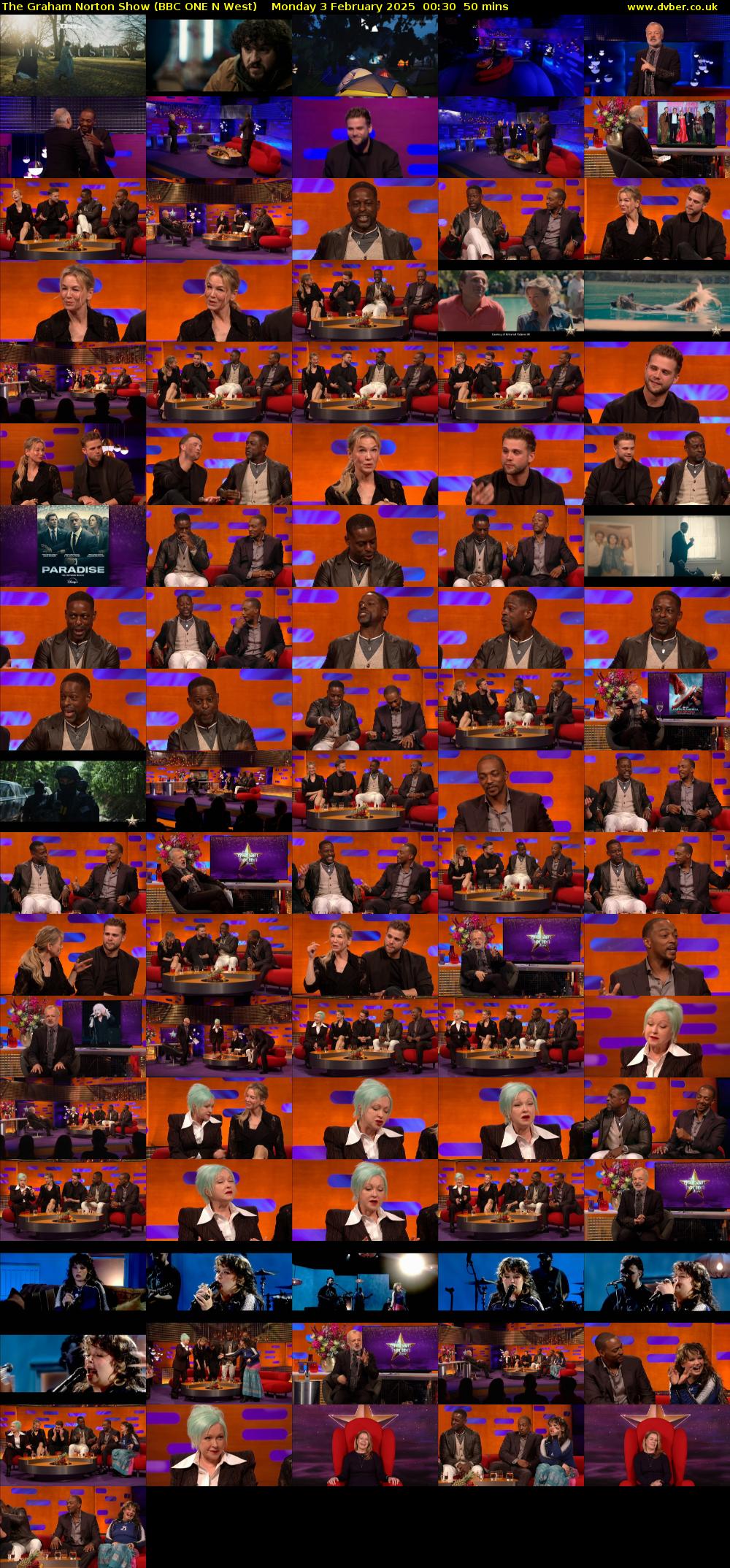 The Graham Norton Show (BBC ONE N West) Monday 3 February 2025 00:30 - 01:20