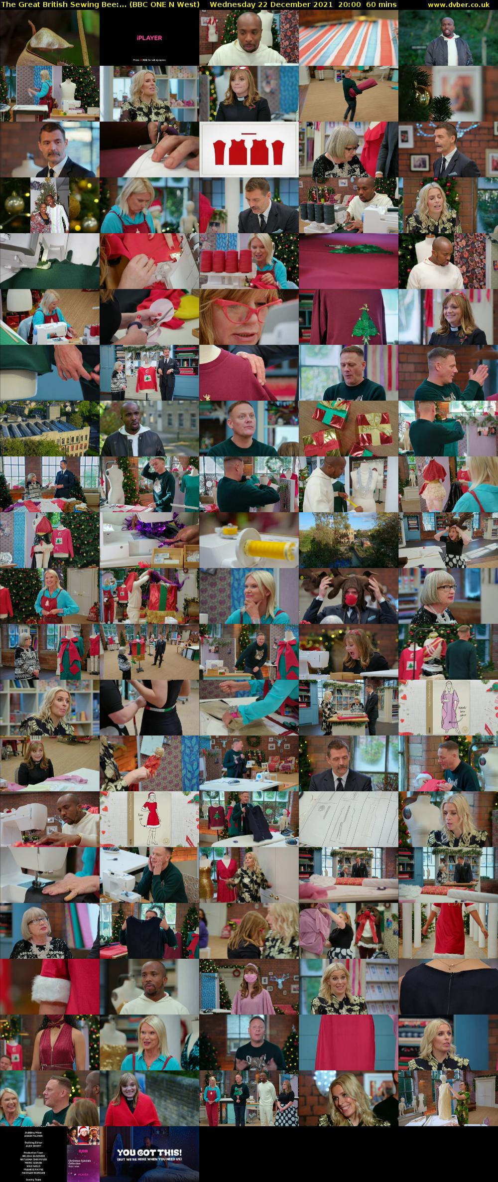 The Great British Sewing Bee:... (BBC ONE N West) Wednesday 22 December 2021 20:00 - 21:00