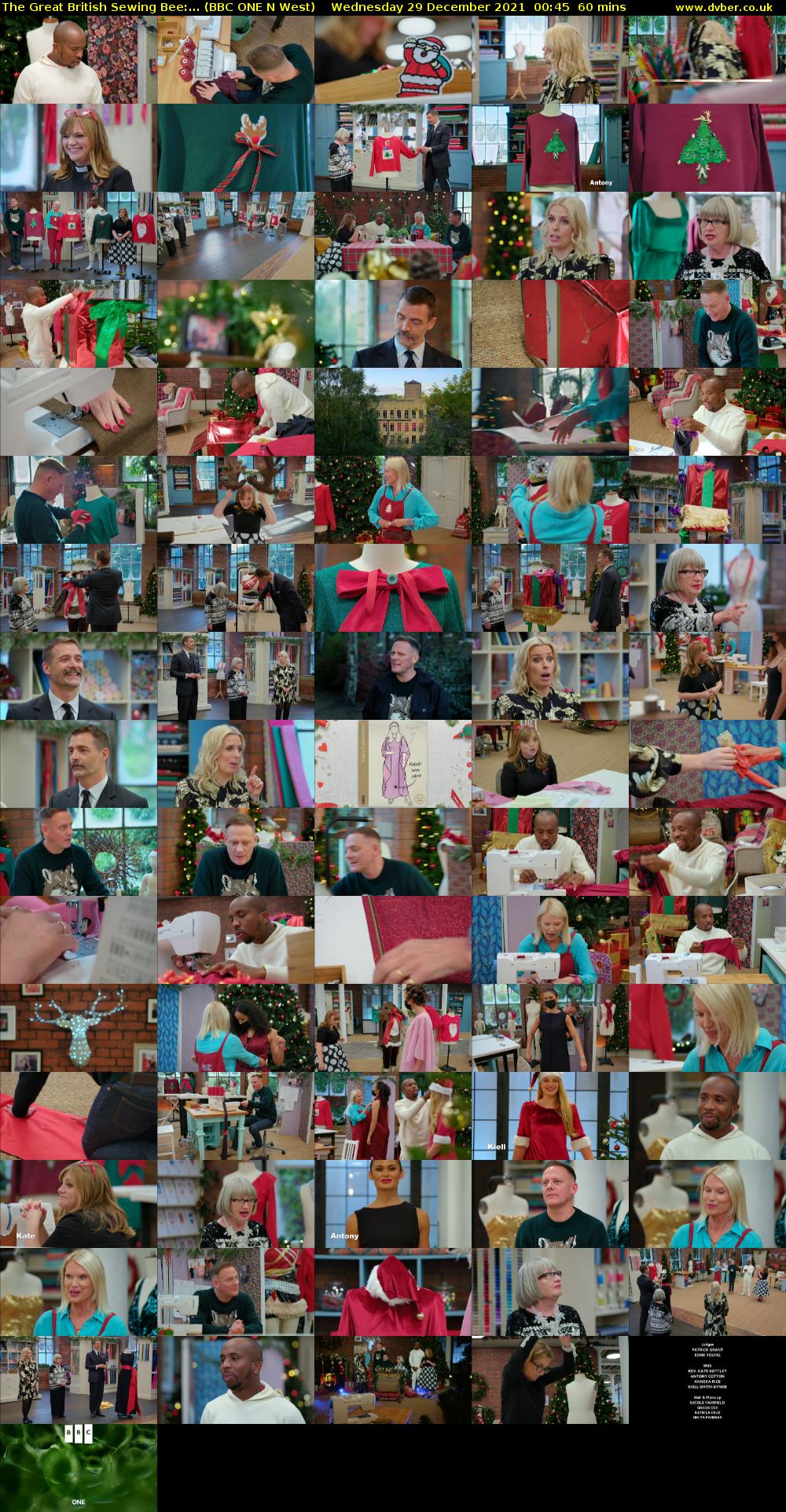 The Great British Sewing Bee:... (BBC ONE N West) Wednesday 29 December 2021 00:45 - 01:45