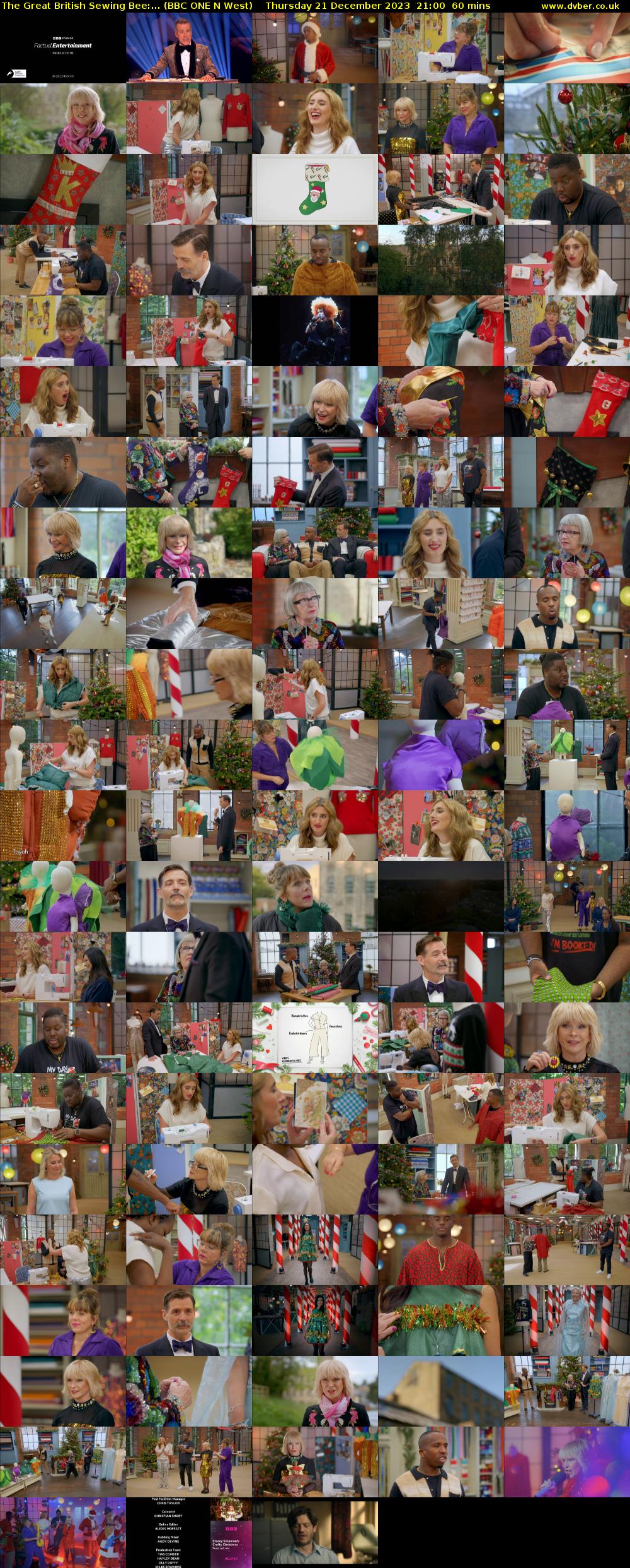 The Great British Sewing Bee:... (BBC ONE N West) Thursday 21 December 2023 21:00 - 22:00