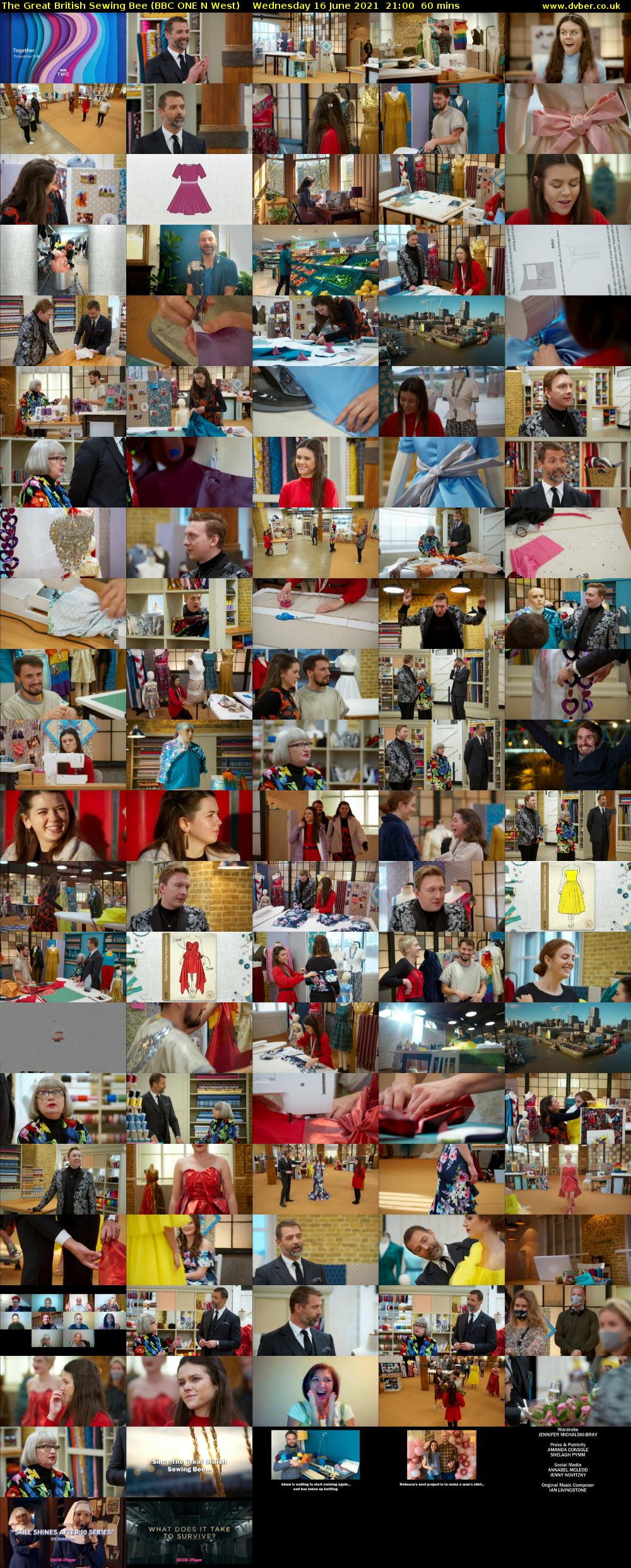 The Great British Sewing Bee (BBC ONE N West) Wednesday 16 June 2021 21:00 - 22:00