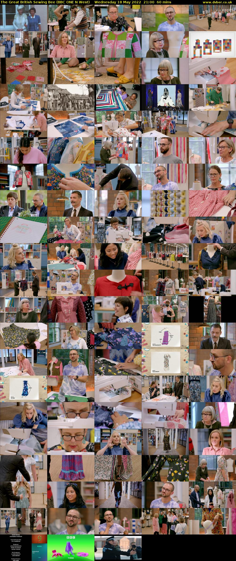The Great British Sewing Bee (BBC ONE N West) Wednesday 18 May 2022 21:00 - 22:00