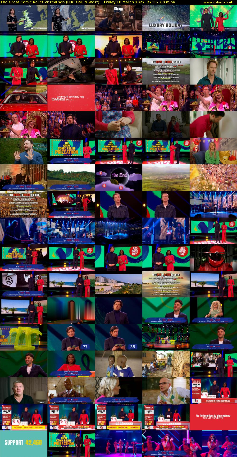 The Great Comic Relief Prizeathon (BBC ONE N West) Friday 18 March 2022 22:35 - 23:35
