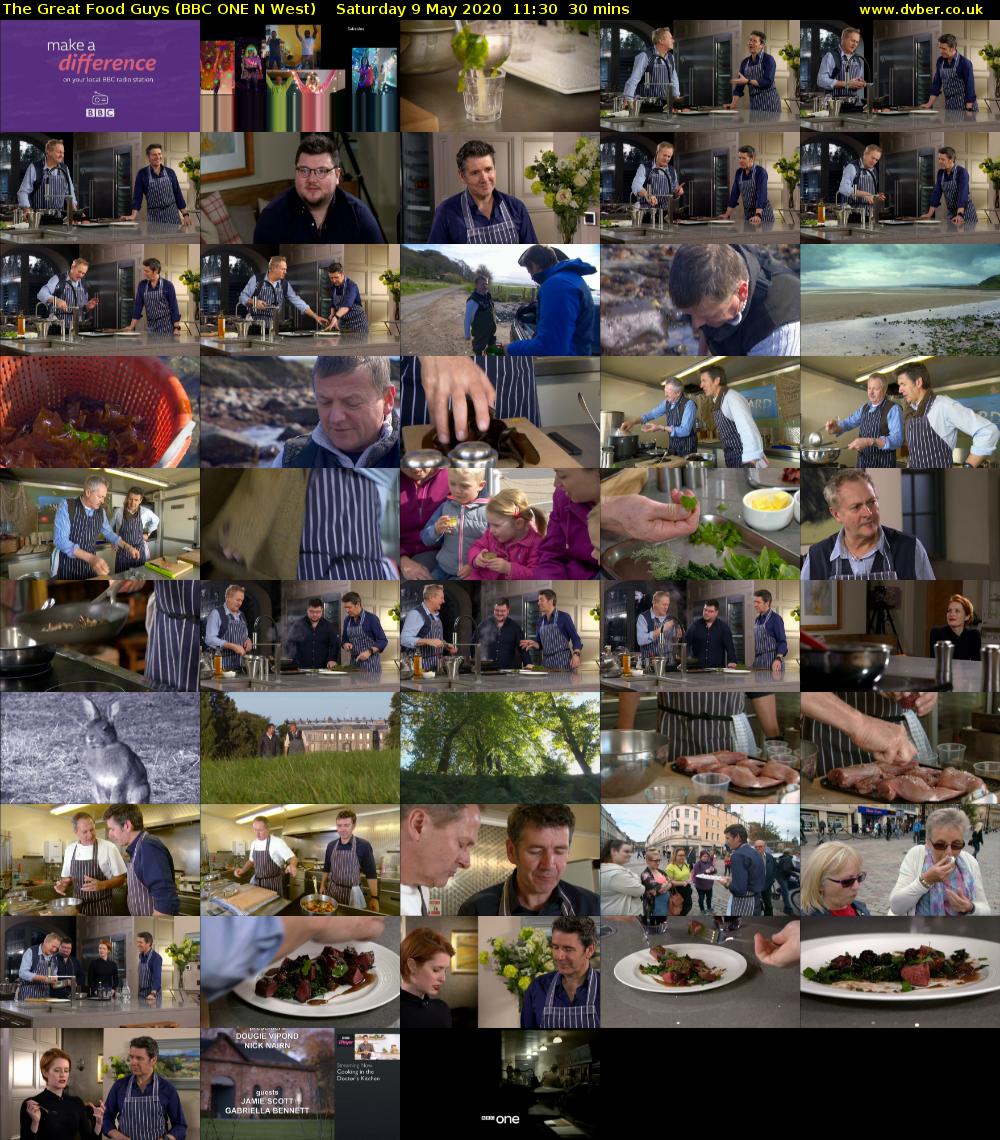 The Great Food Guys (BBC ONE N West) Saturday 9 May 2020 11:30 - 12:00