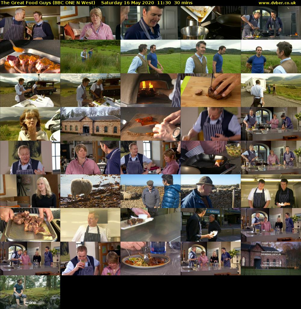 The Great Food Guys (BBC ONE N West) Saturday 16 May 2020 11:30 - 12:00