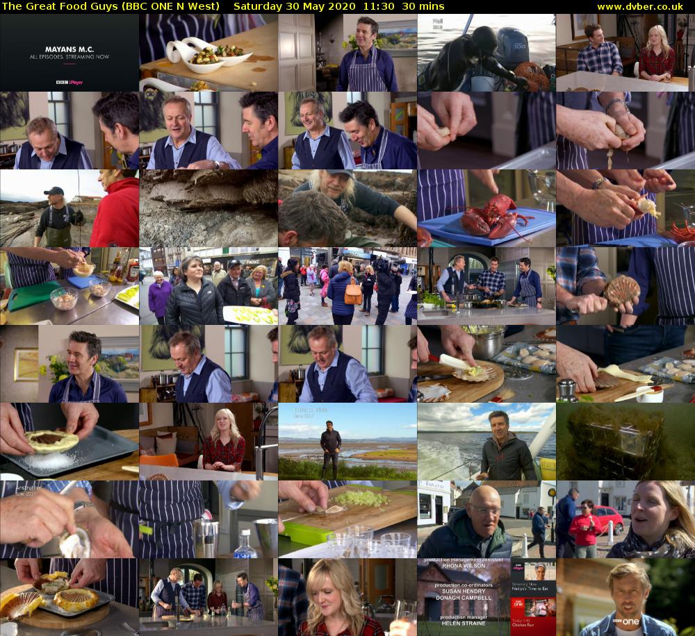 The Great Food Guys (BBC ONE N West) Saturday 30 May 2020 11:30 - 12:00