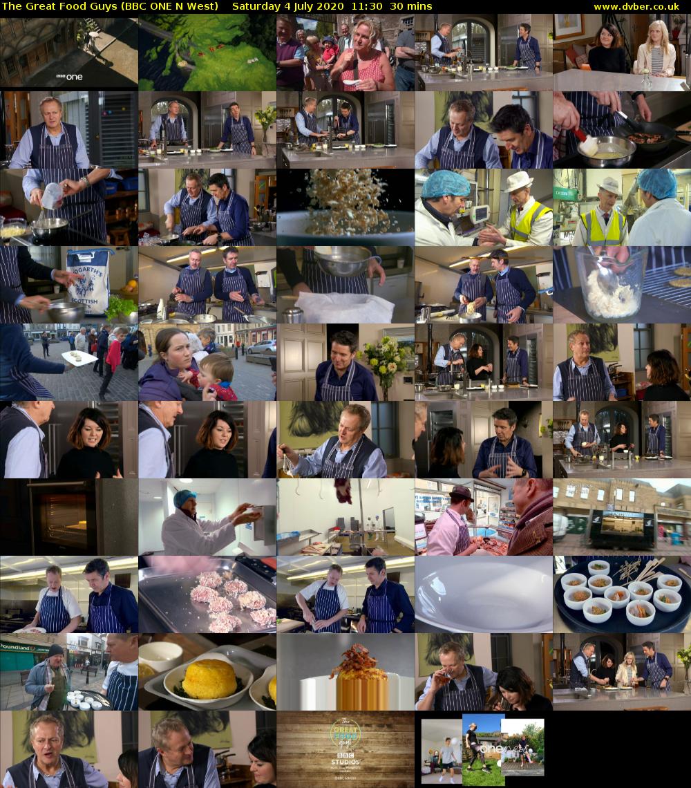 The Great Food Guys (BBC ONE N West) Saturday 4 July 2020 11:30 - 12:00