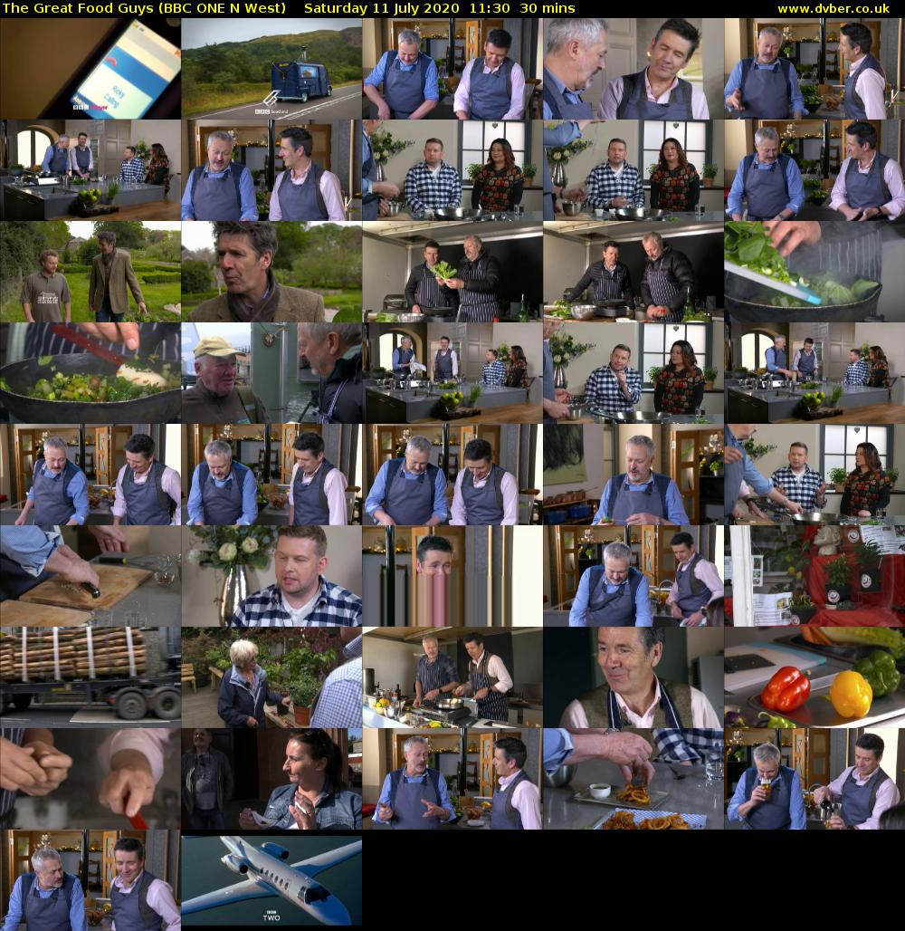 The Great Food Guys (BBC ONE N West) Saturday 11 July 2020 11:30 - 12:00