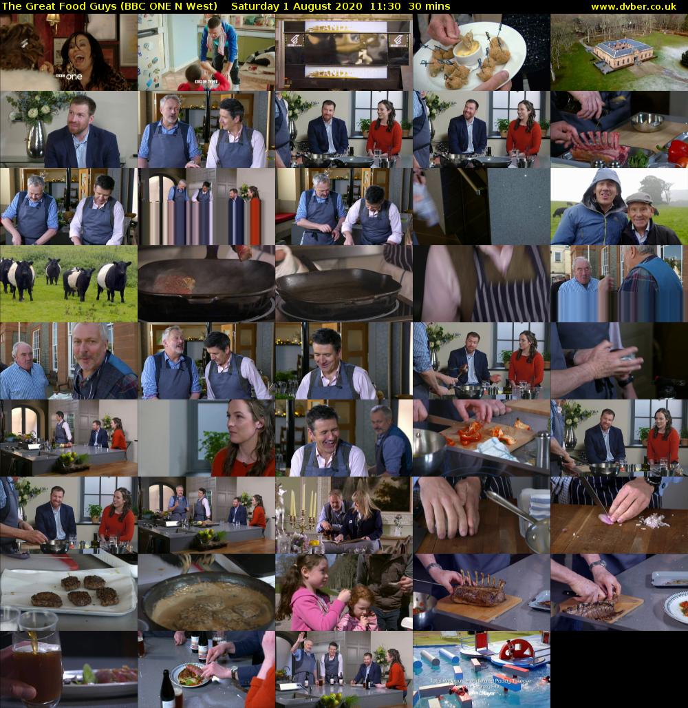The Great Food Guys (BBC ONE N West) Saturday 1 August 2020 11:30 - 12:00