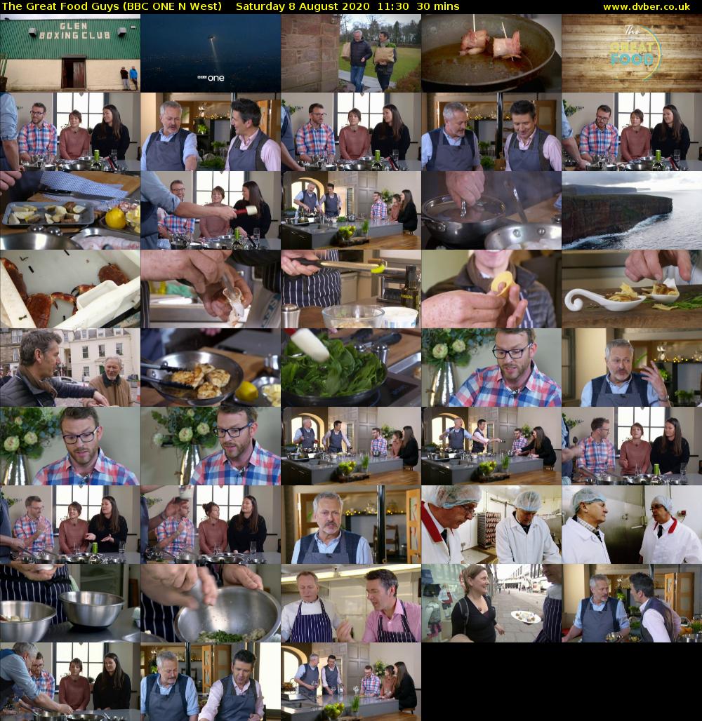 The Great Food Guys (BBC ONE N West) Saturday 8 August 2020 11:30 - 12:00