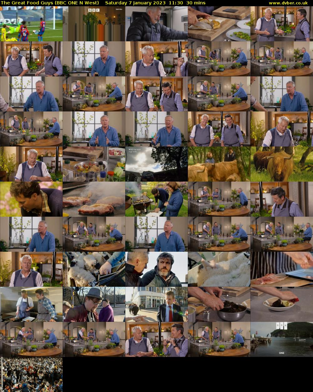The Great Food Guys (BBC ONE N West) Saturday 7 January 2023 11:30 - 12:00