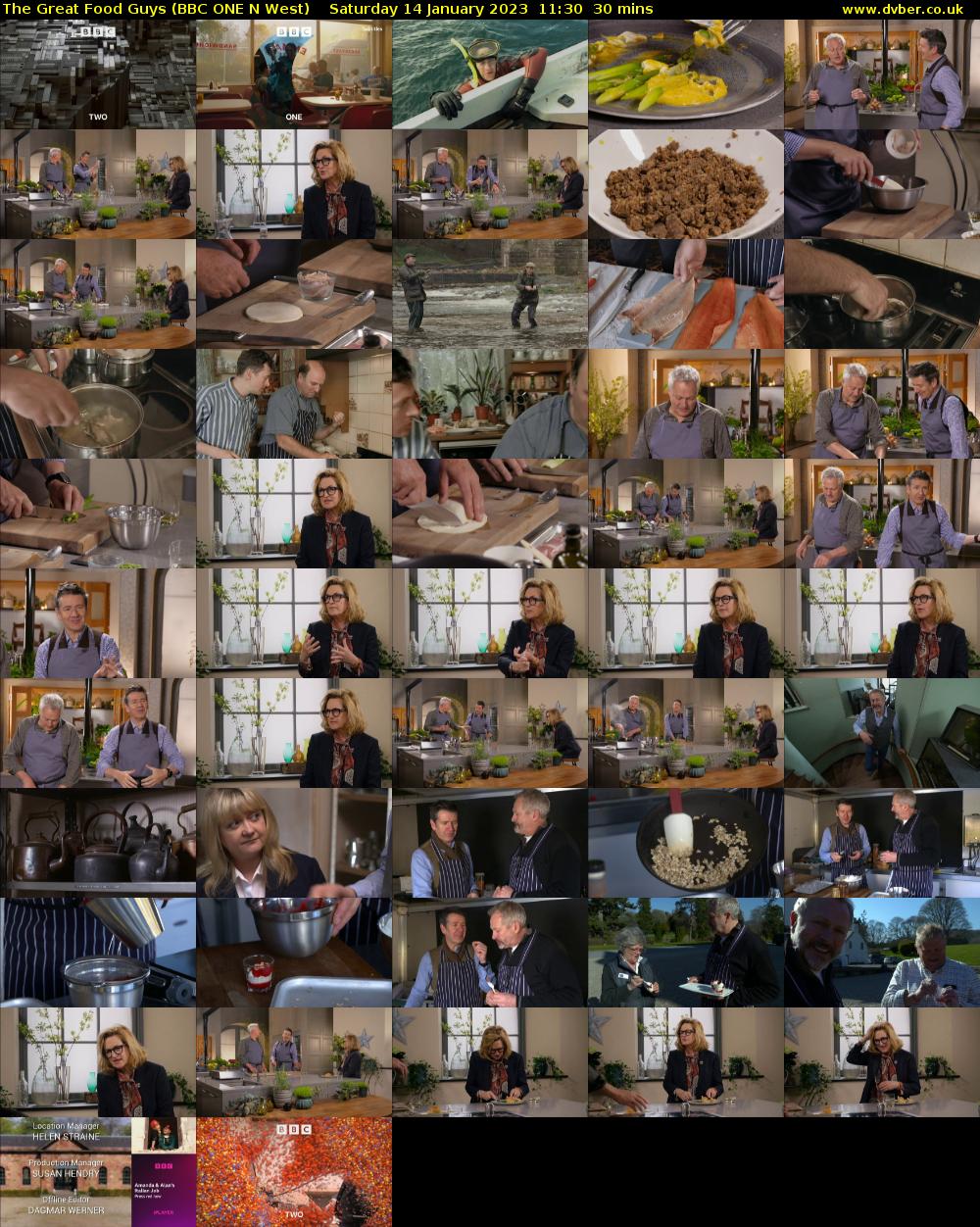 The Great Food Guys (BBC ONE N West) Saturday 14 January 2023 11:30 - 12:00