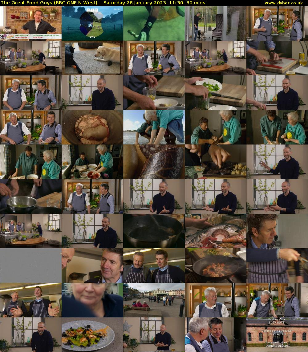 The Great Food Guys (BBC ONE N West) Saturday 28 January 2023 11:30 - 12:00