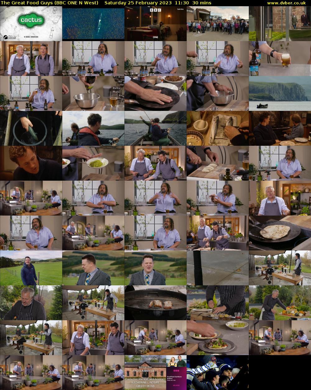 The Great Food Guys (BBC ONE N West) Saturday 25 February 2023 11:30 - 12:00