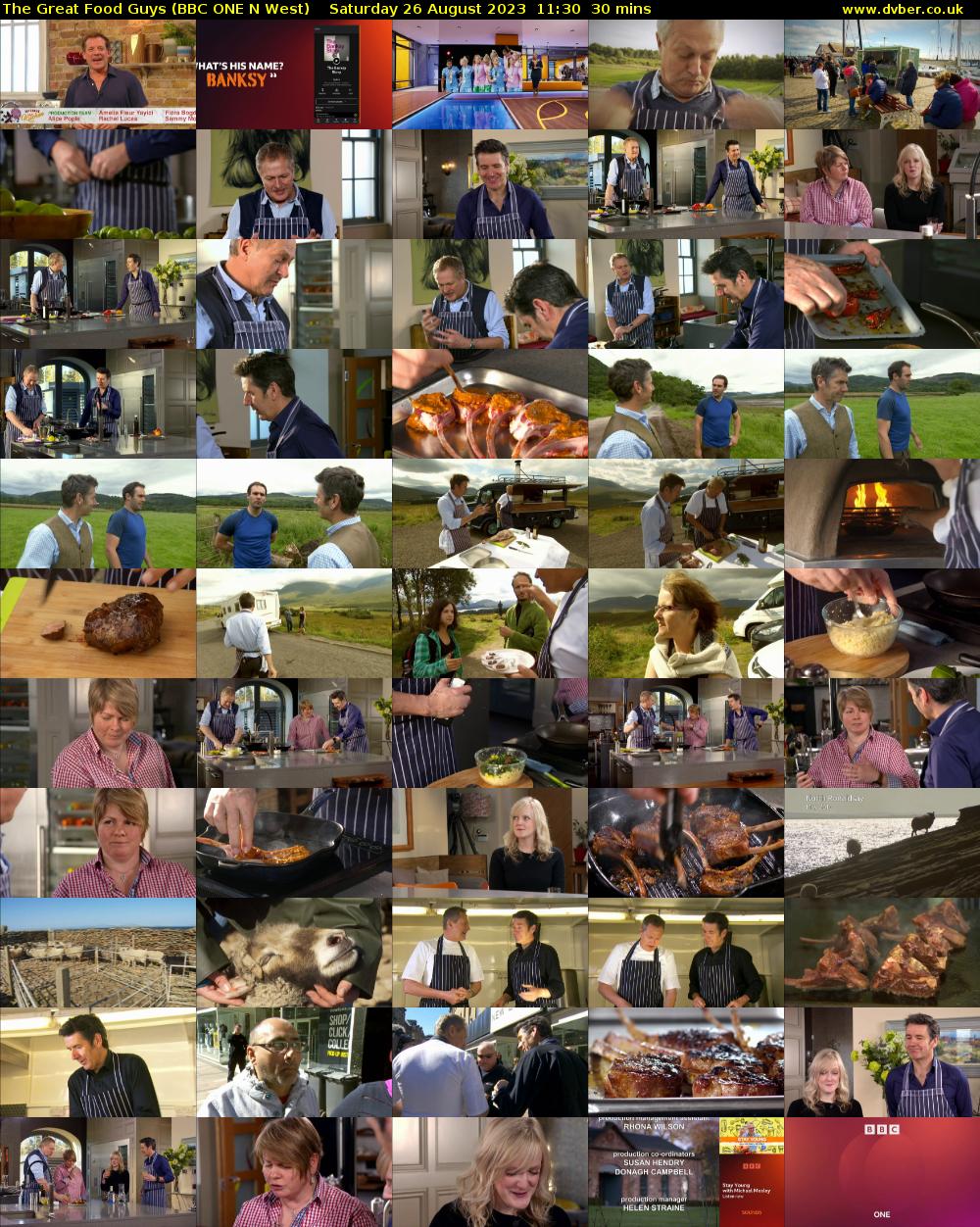 The Great Food Guys (BBC ONE N West) Saturday 26 August 2023 11:30 - 12:00