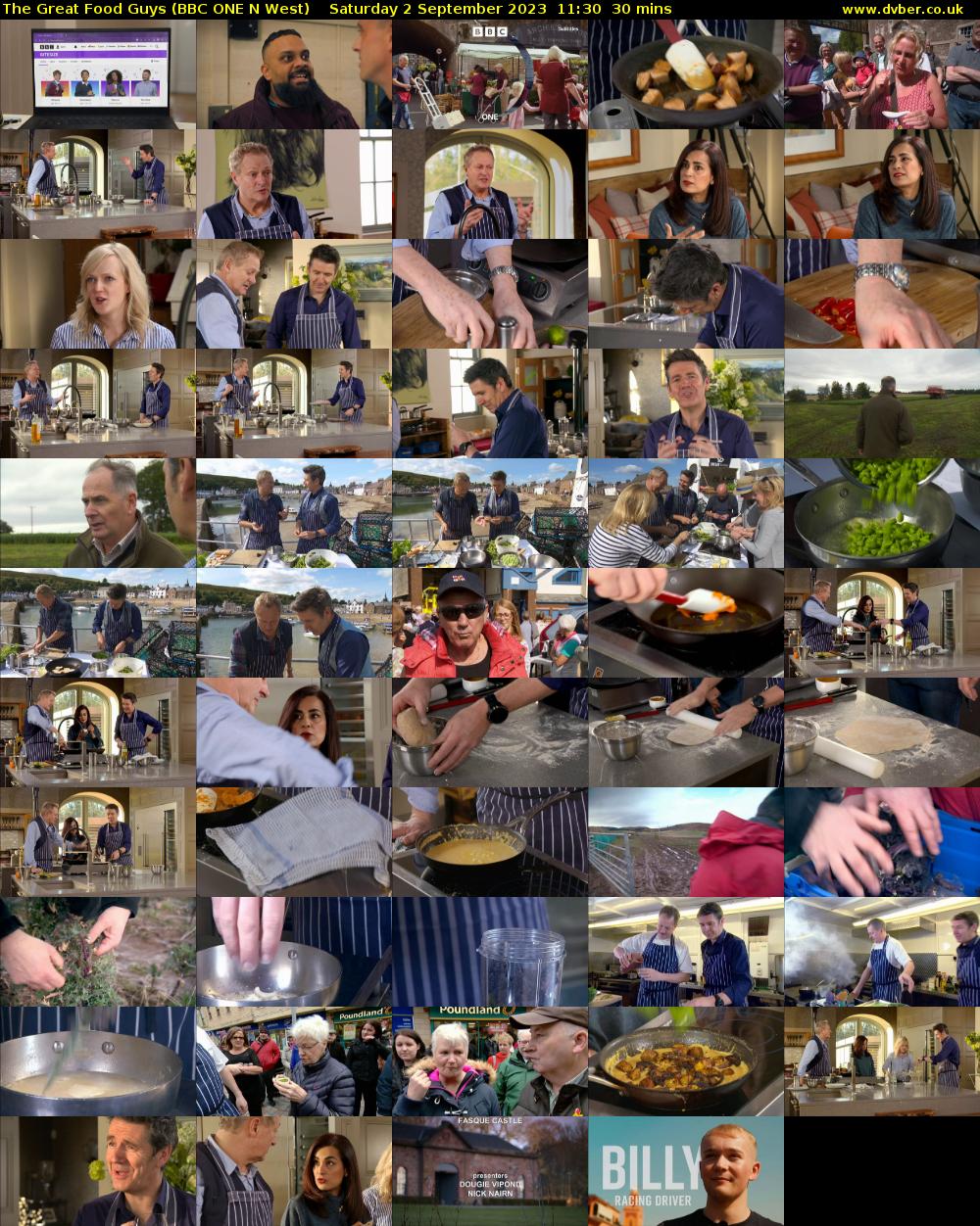 The Great Food Guys (BBC ONE N West) Saturday 2 September 2023 11:30 - 12:00