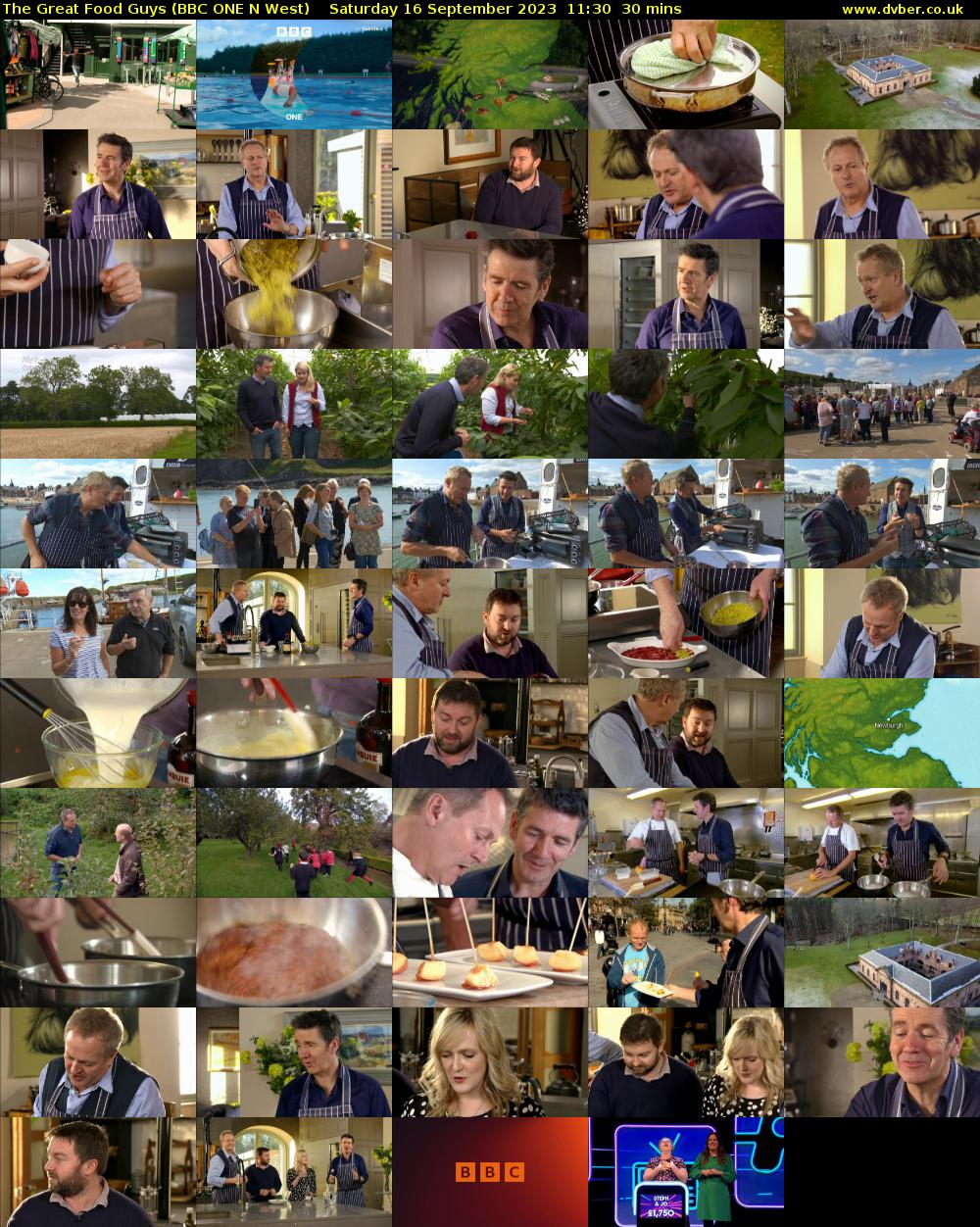 The Great Food Guys (BBC ONE N West) Saturday 16 September 2023 11:30 - 12:00