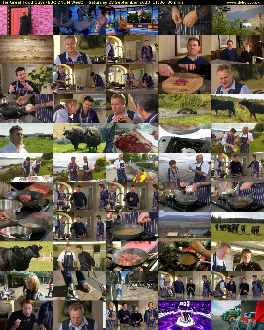 The Great Food Guys (BBC ONE N West) Saturday 23 September 2023 11:30 - 12:00