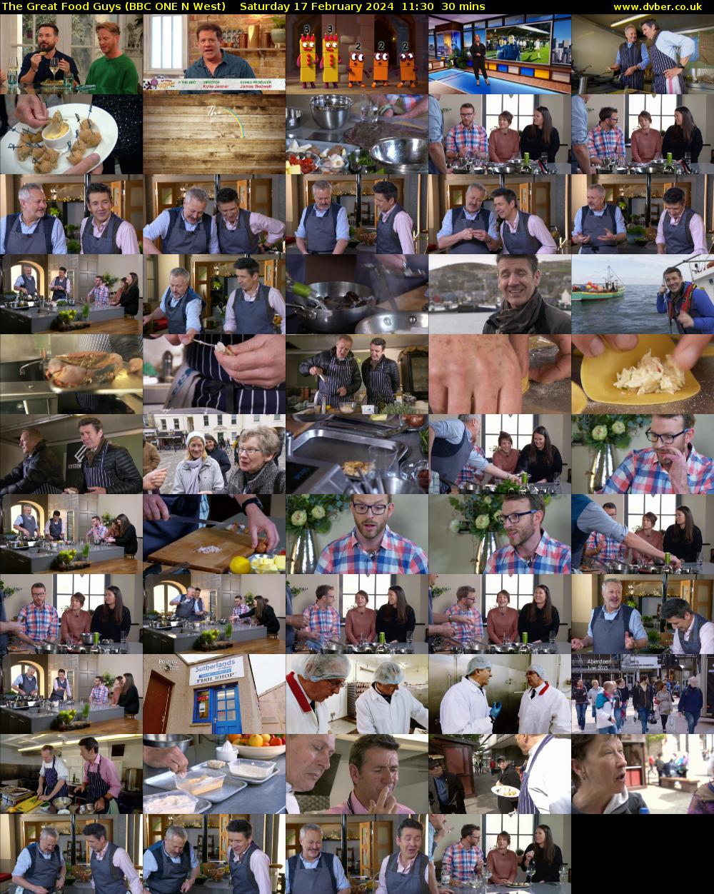The Great Food Guys (BBC ONE N West) Saturday 17 February 2024 11:30 - 12:00
