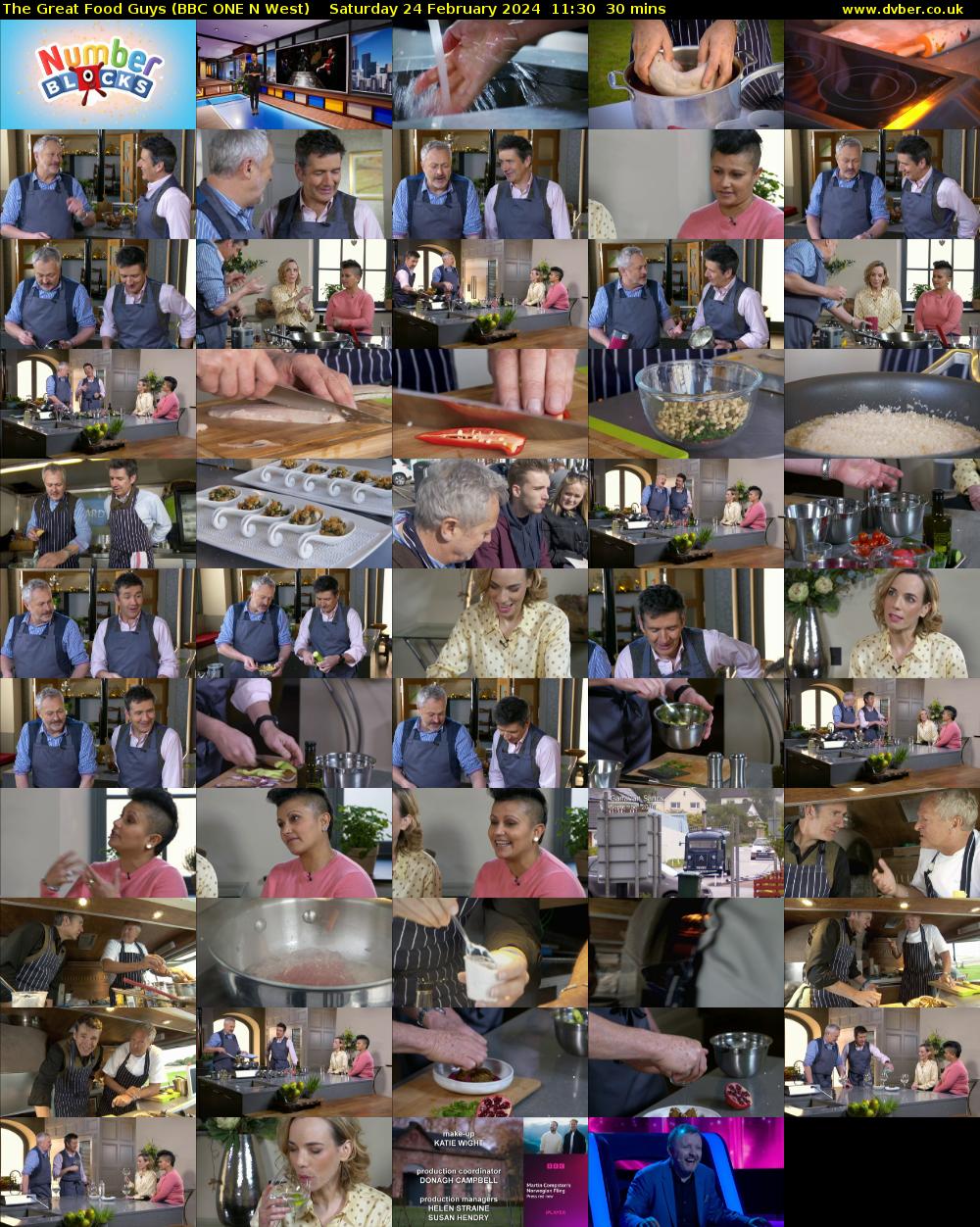 The Great Food Guys (BBC ONE N West) Saturday 24 February 2024 11:30 - 12:00
