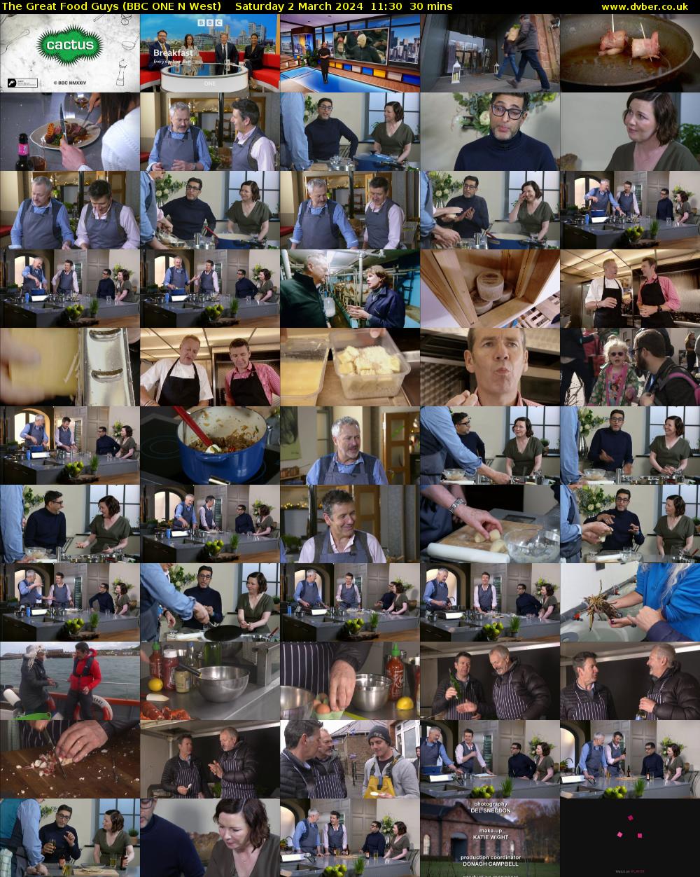 The Great Food Guys (BBC ONE N West) Saturday 2 March 2024 11:30 - 12:00