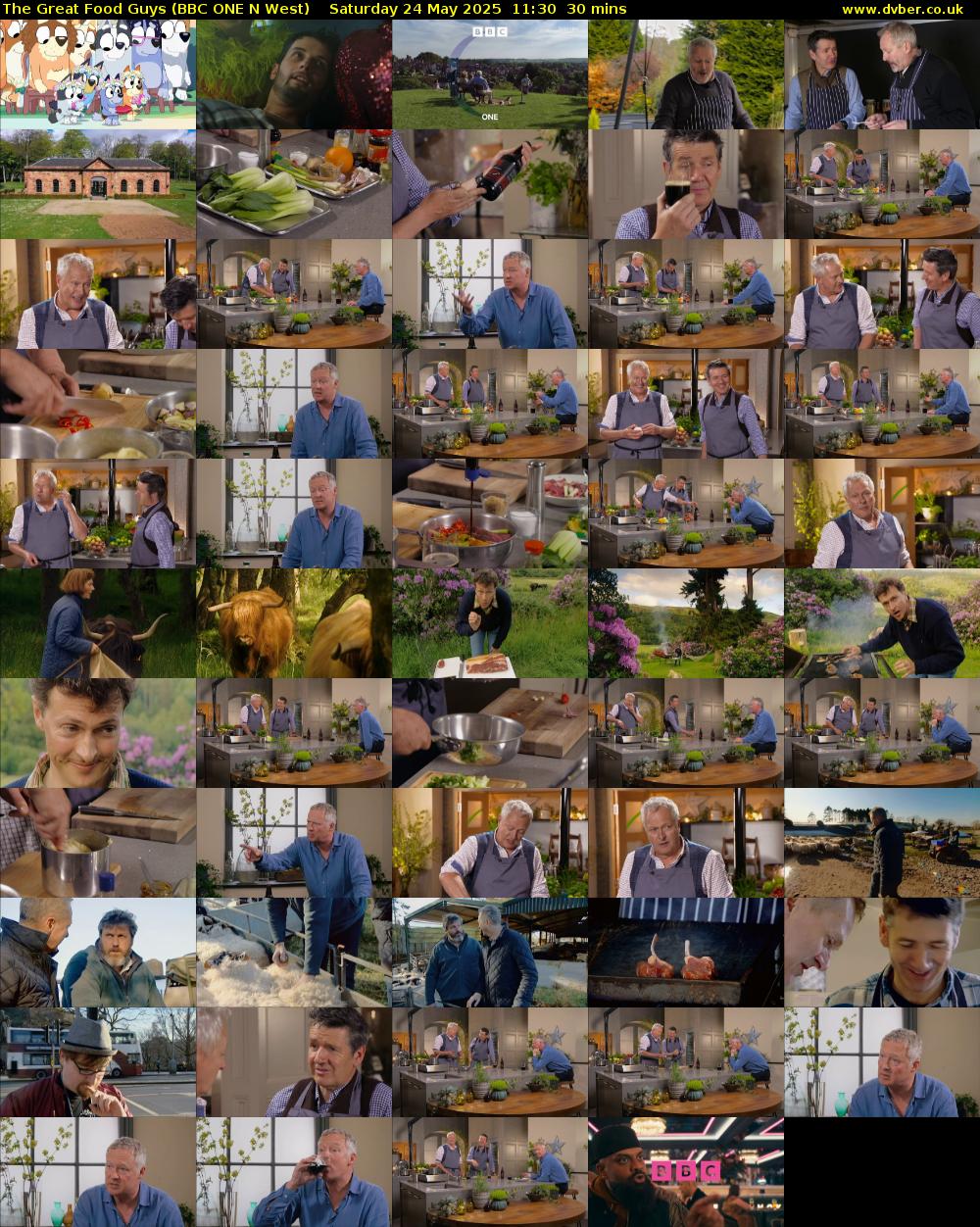 The Great Food Guys (BBC ONE N West) Saturday 24 May 2025 11:30 - 12:00