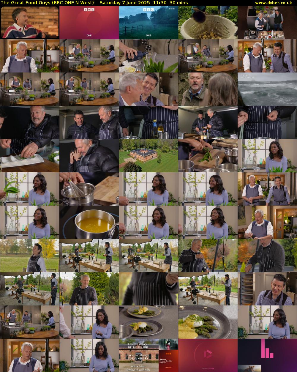 The Great Food Guys (BBC ONE N West) Saturday 7 June 2025 11:30 - 12:00