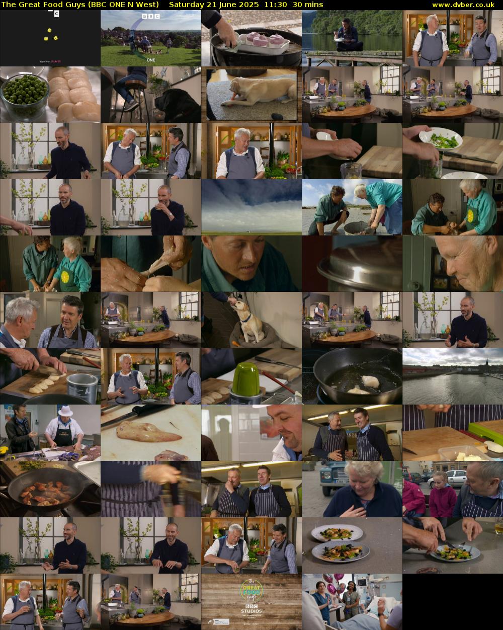 The Great Food Guys (BBC ONE N West) Saturday 21 June 2025 11:30 - 12:00