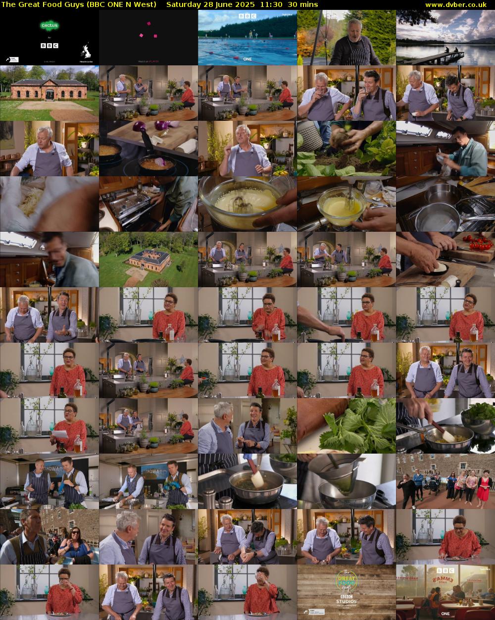 The Great Food Guys (BBC ONE N West) Saturday 28 June 2025 11:30 - 12:00
