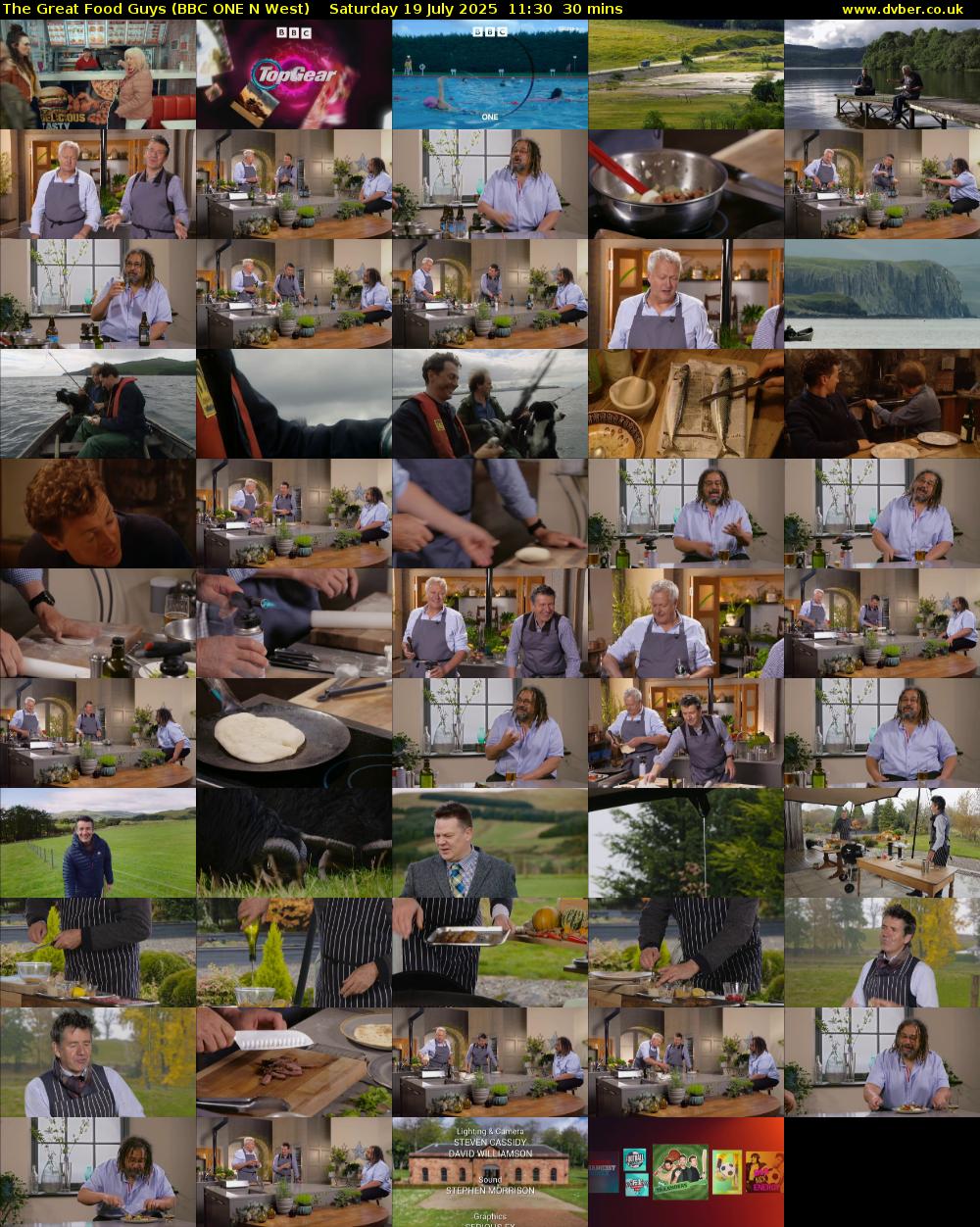 The Great Food Guys (BBC ONE N West) Saturday 19 July 2025 11:30 - 12:00