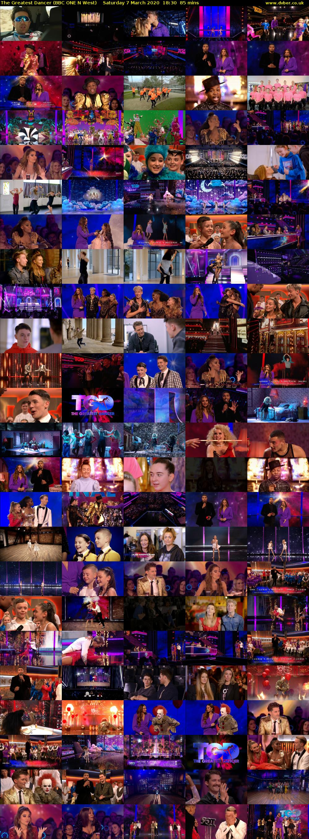 The Greatest Dancer (BBC ONE N West) Saturday 7 March 2020 18:30 - 19:55