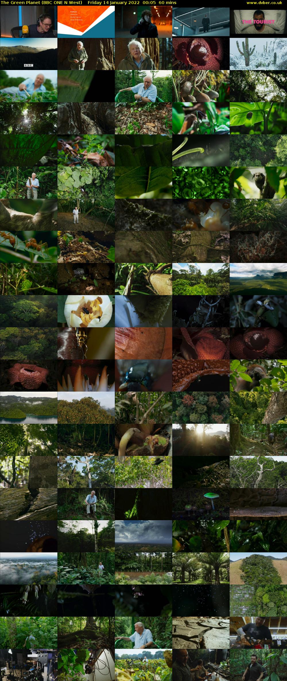 The Green Planet (BBC ONE N West) Friday 14 January 2022 00:05 - 01:05