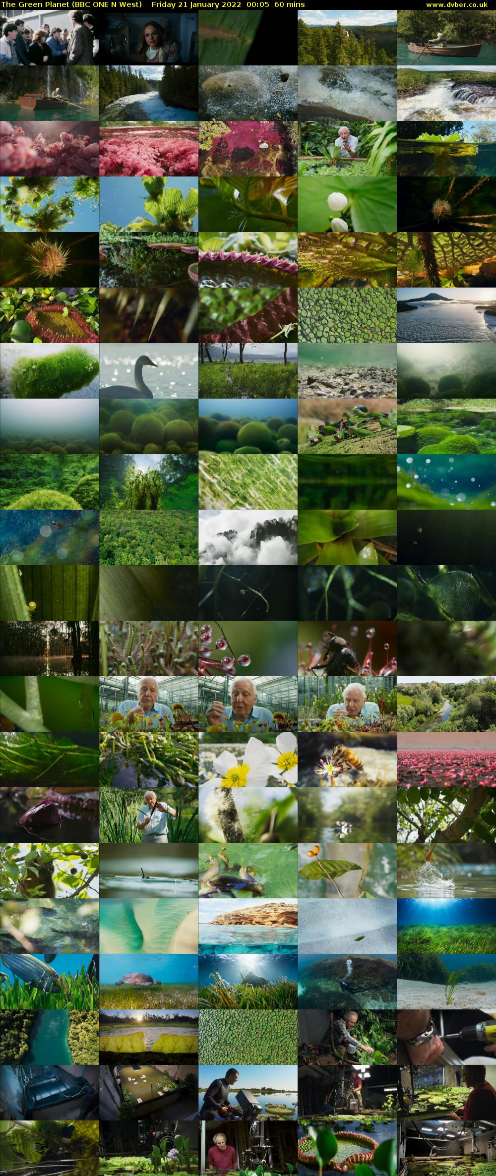 The Green Planet (BBC ONE N West) Friday 21 January 2022 00:05 - 01:05