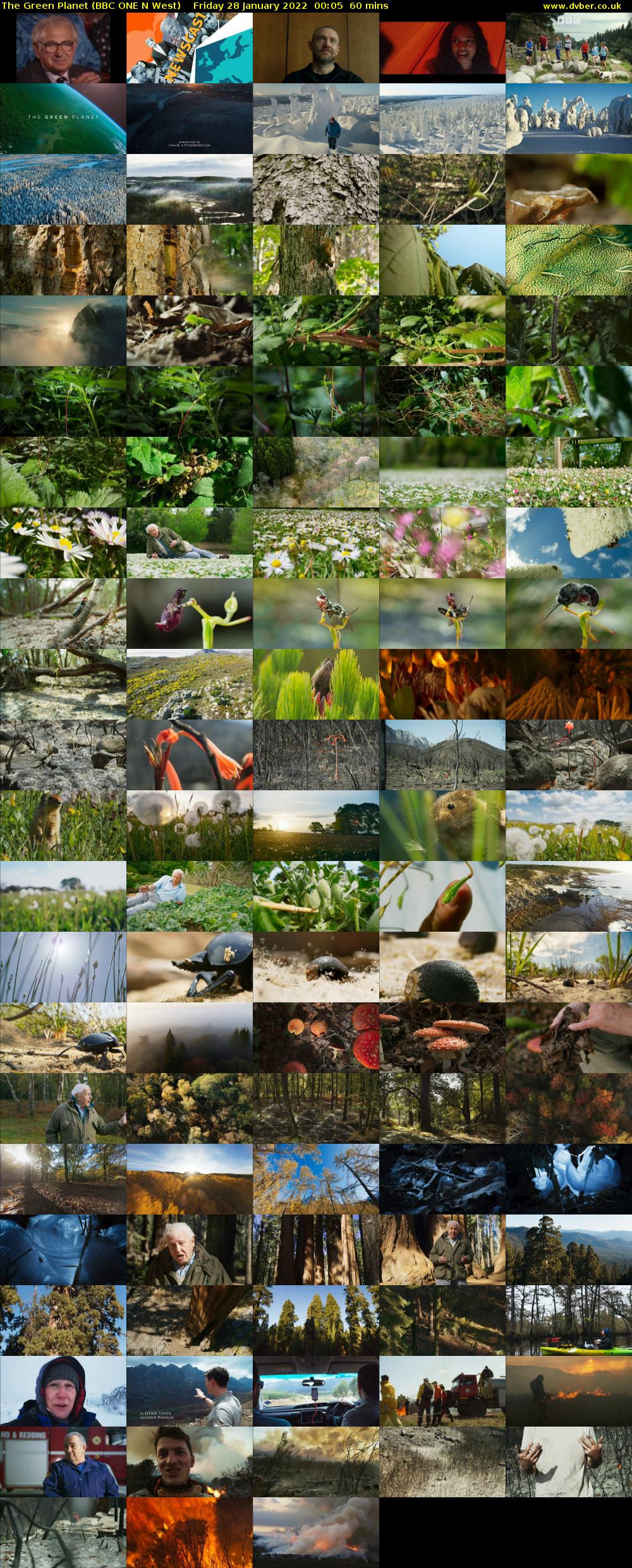 The Green Planet (BBC ONE N West) Friday 28 January 2022 00:05 - 01:05