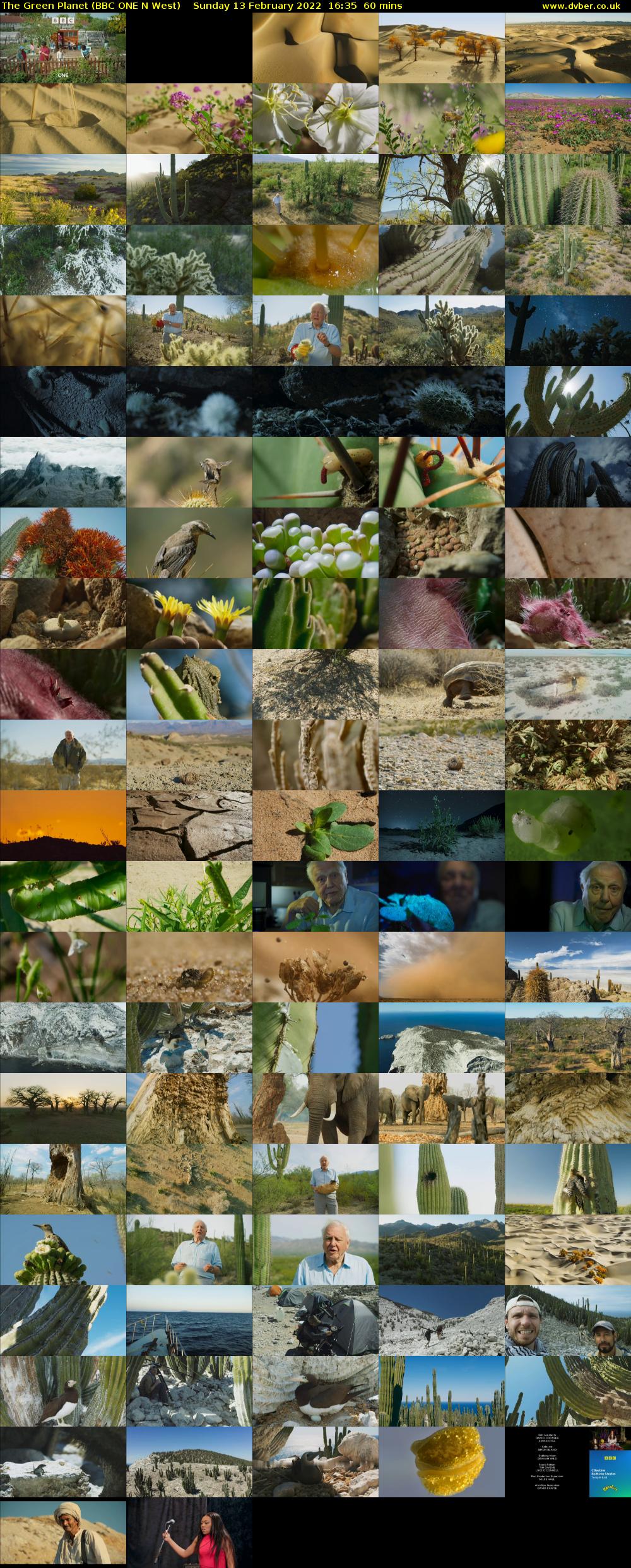 The Green Planet (BBC ONE N West) Sunday 13 February 2022 16:35 - 17:35