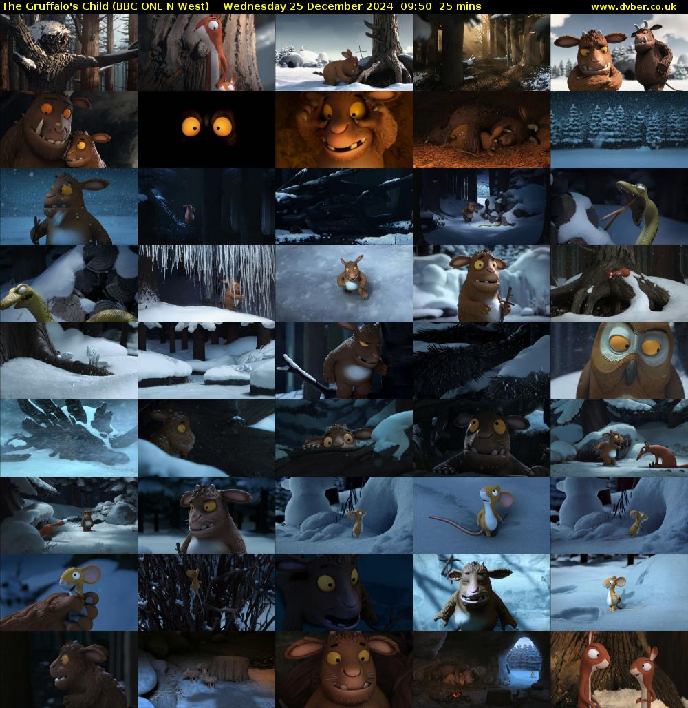 The Gruffalo's Child (BBC ONE N West) Wednesday 25 December 2024 09:50 - 10:15