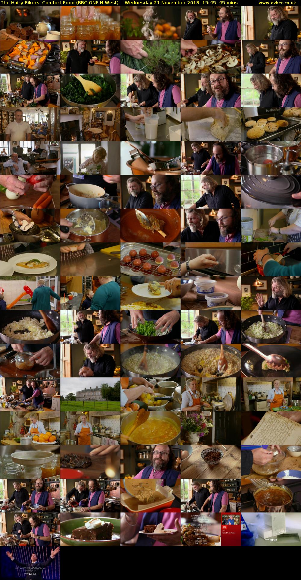 The Hairy Bikers' Comfort Food (BBC ONE N West) Wednesday 21 November 2018 15:45 - 16:30