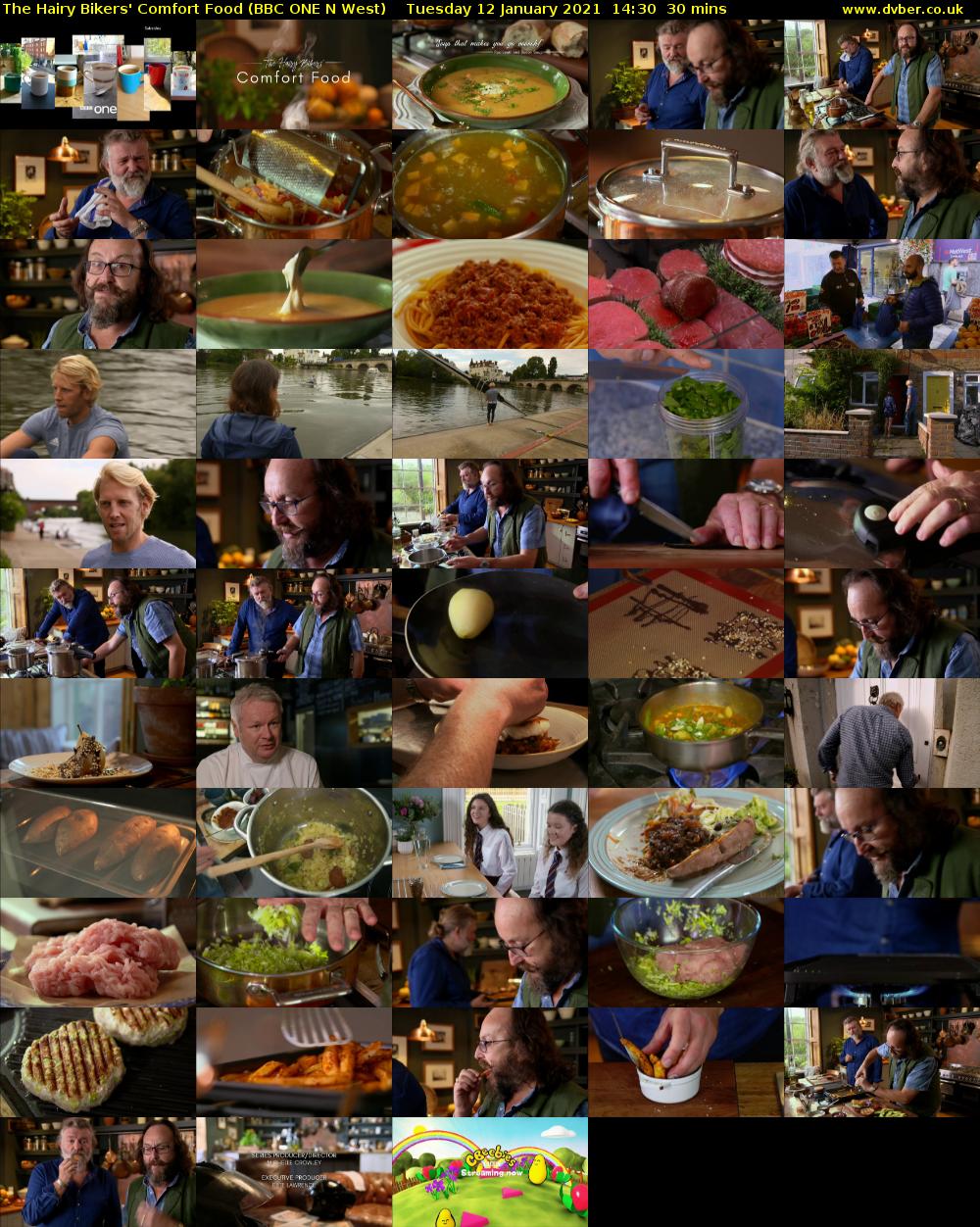 The Hairy Bikers' Comfort Food (BBC ONE N West) Tuesday 12 January 2021 14:30 - 15:00