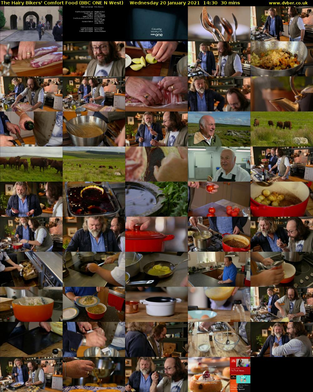 The Hairy Bikers' Comfort Food (BBC ONE N West) Wednesday 20 January 2021 14:30 - 15:00