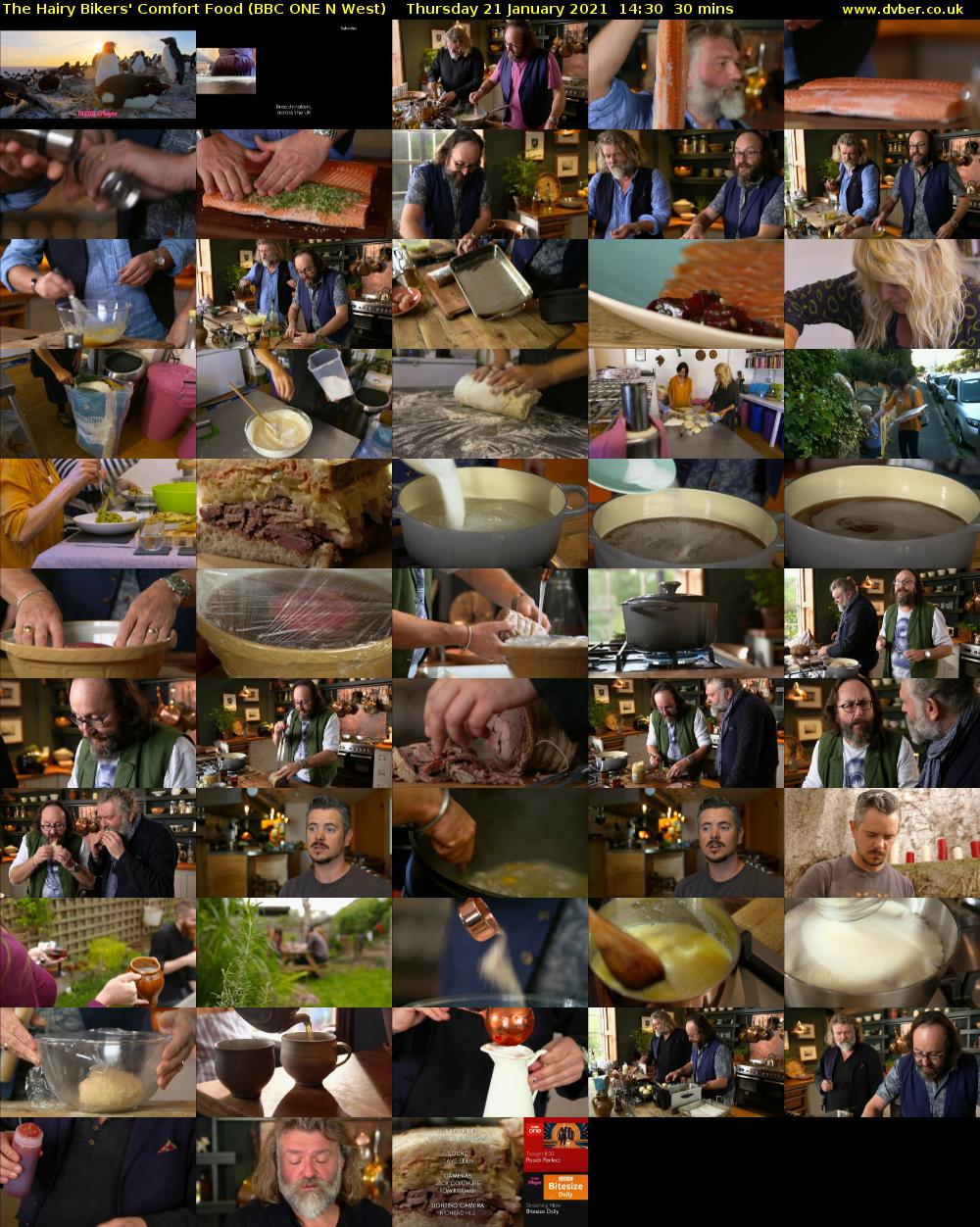 The Hairy Bikers' Comfort Food (BBC ONE N West) Thursday 21 January 2021 14:30 - 15:00
