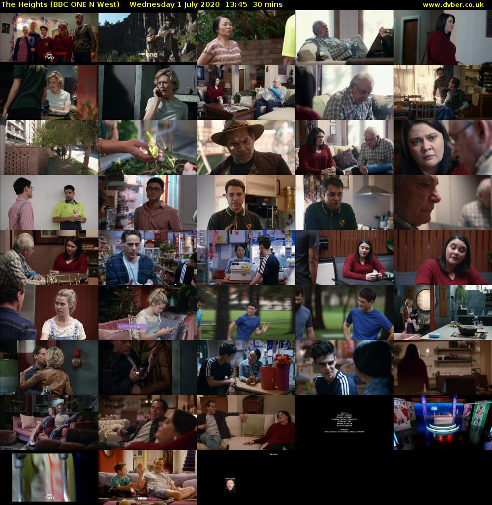 The Heights (BBC ONE N West) Wednesday 1 July 2020 13:45 - 14:15