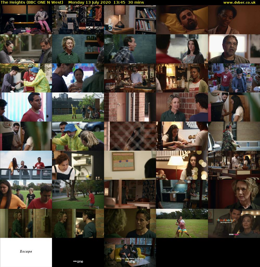 The Heights (BBC ONE N West) Monday 13 July 2020 13:45 - 14:15