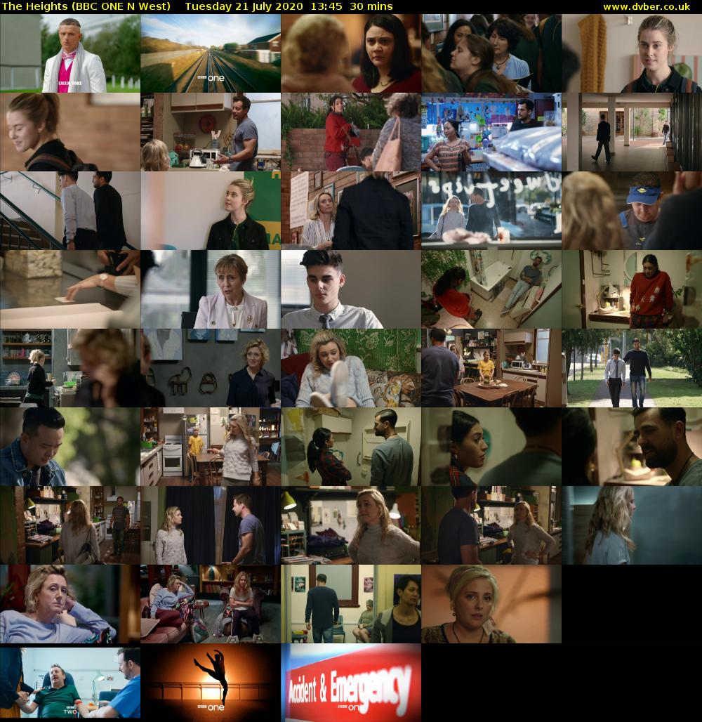 The Heights (BBC ONE N West) Tuesday 21 July 2020 13:45 - 14:15
