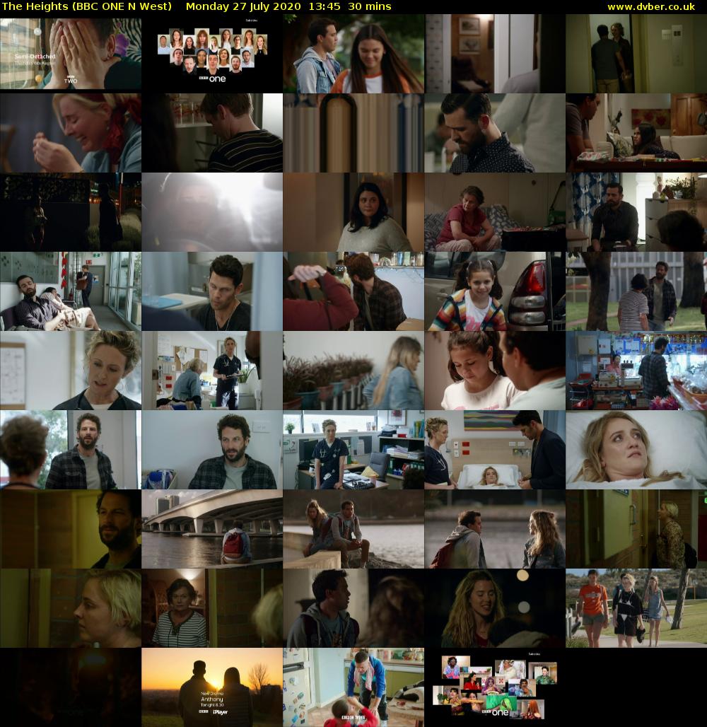 The Heights (BBC ONE N West) Monday 27 July 2020 13:45 - 14:15