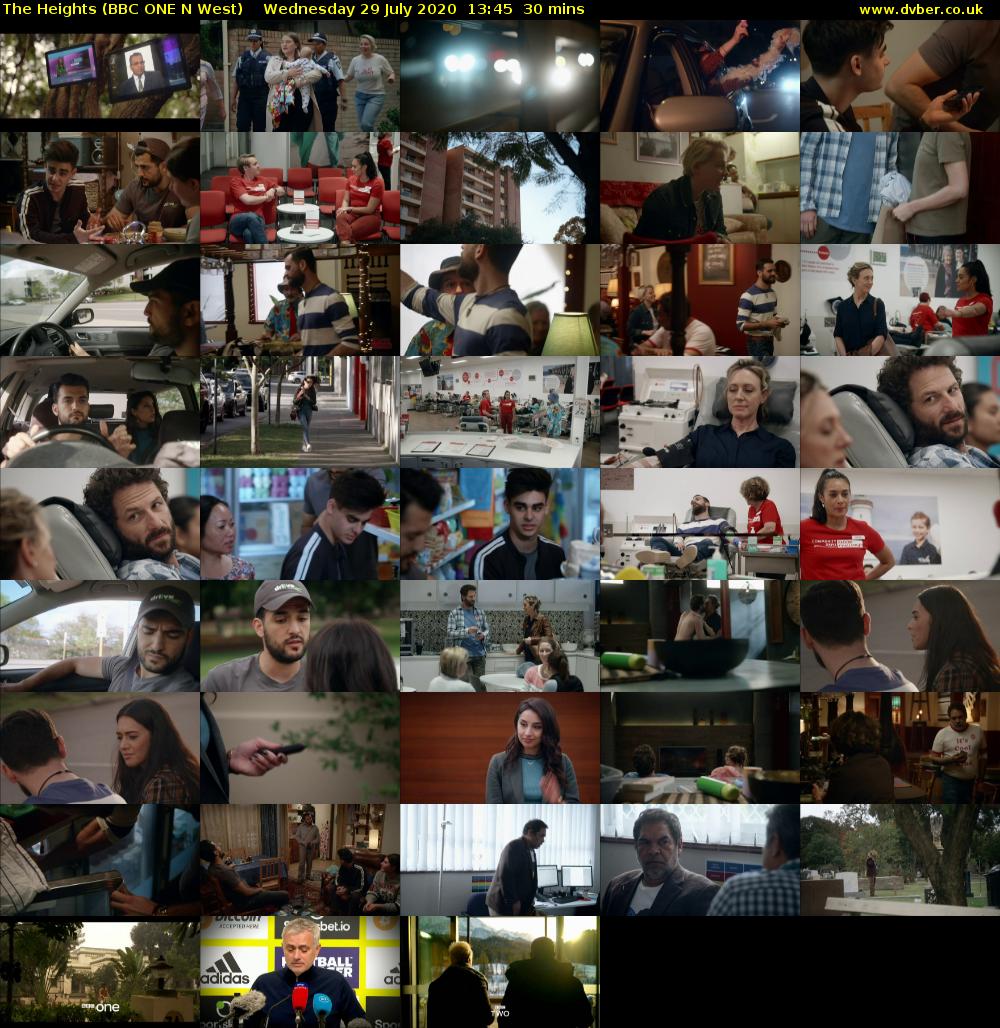 The Heights (BBC ONE N West) Wednesday 29 July 2020 13:45 - 14:15