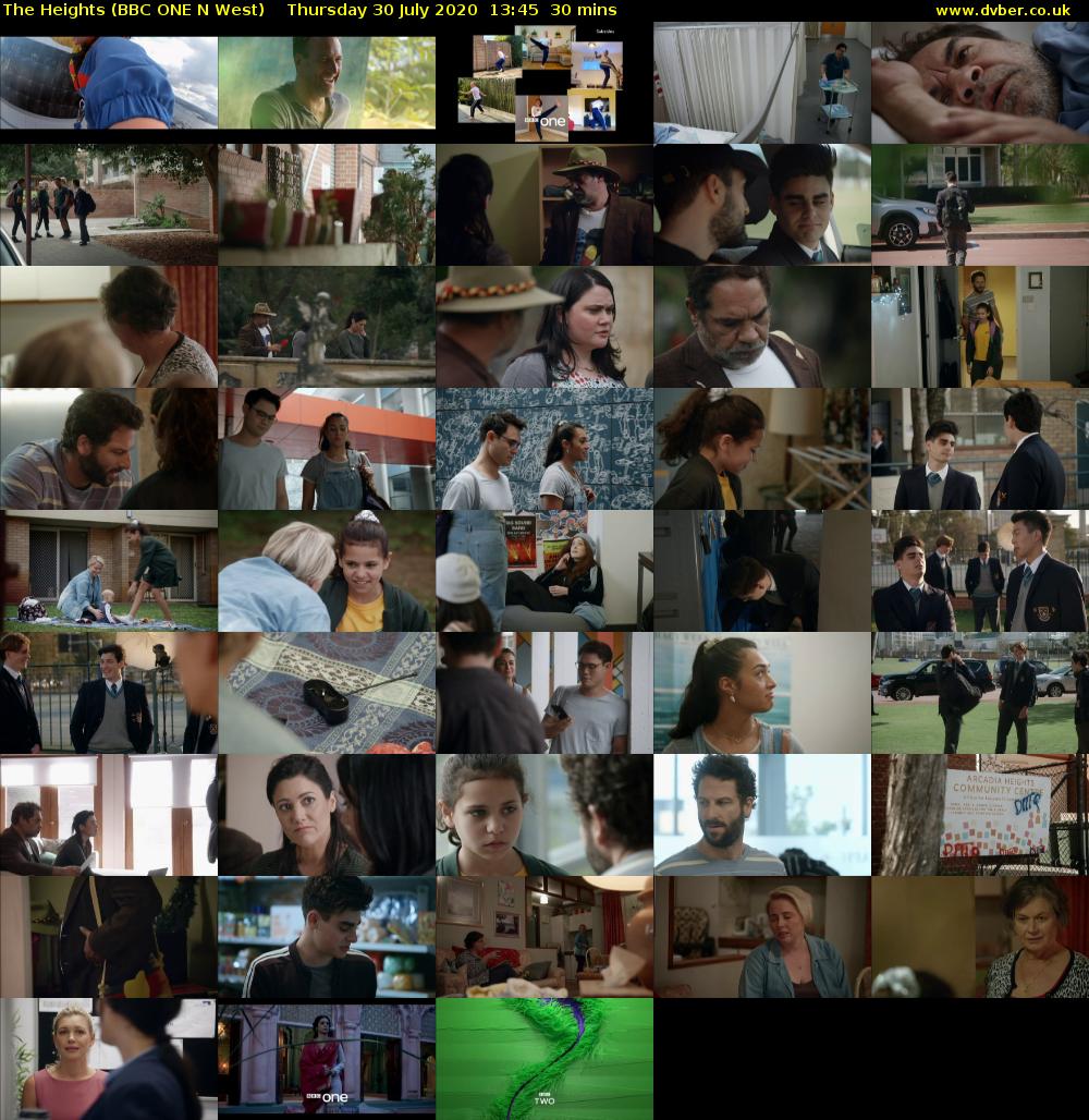 The Heights (BBC ONE N West) Thursday 30 July 2020 13:45 - 14:15