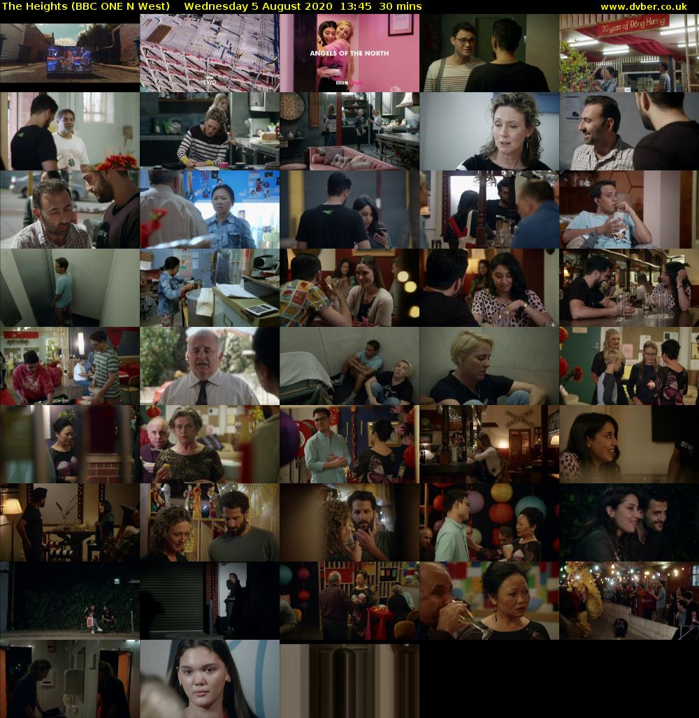 The Heights (BBC ONE N West) Wednesday 5 August 2020 13:45 - 14:15