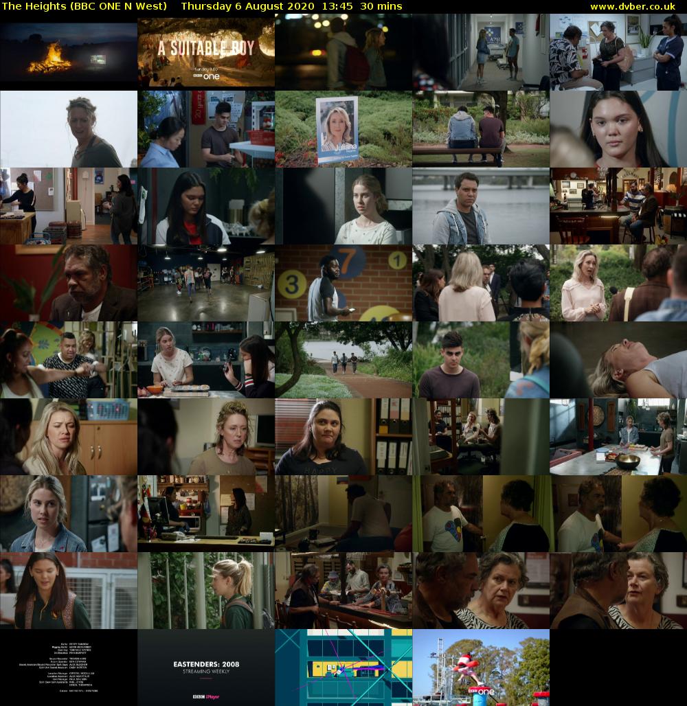 The Heights (BBC ONE N West) Thursday 6 August 2020 13:45 - 14:15